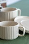 Hermia Satürn 4 Juego de tazas de té de porcelana (4 piezas)